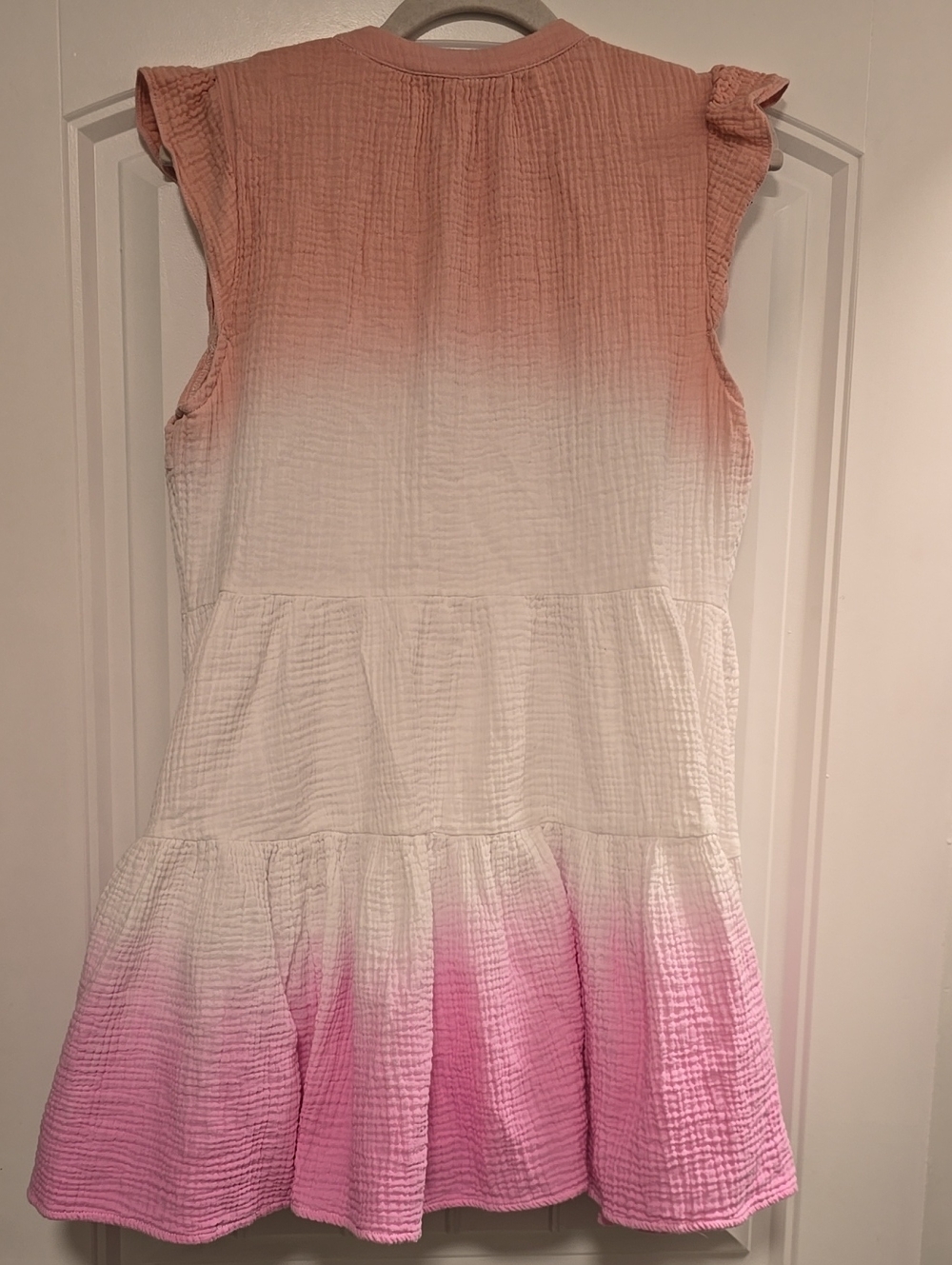 KARLIE Ombre Costal Cotton Gauze Shift Dress - Picture 6 of 6